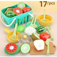 Food Toys Shein 17pcs Children's Pretend Play Toy Set