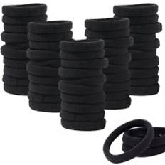 Black Hair Ties Shein 50pcs Solid Hair Tie for Women, Hair Ties Ponytail