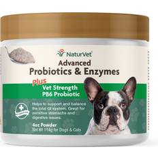 NaturVet Advanced Probiotics & Enzymes Plus Strength PB6 Probiotic Powder Digestive