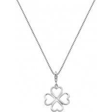 Rhodium - Women Necklaces Hot Diamonds Lucky in Love Pendant DP768