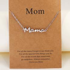 Smycken Shein 1pc Fashionable Letter Pendant Necklace For Women For Daily Decoration