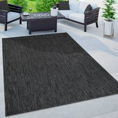 Égypte Tapis Paco Home Tapis Balcon Terrasse Cuisine Monochrome Moucheté 140x200 cm - Anthracite