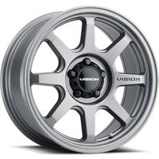 Car Rims 351 Flow Satin Grey 17X9 8x6.5 8x165.1 ET0 Wheel/Rim