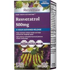 Twinlab ResVitale Resveratrol 500mg Anti Aging Skin Care 60