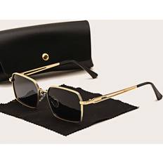 Shein Men's Aviator Style Zinc Alloy Frame Tac Polarized Lens Fashion Glasses - Elegant