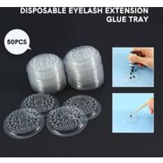 Lösögonfranslim Shein 50pcs Eyelash Glue Holder False Eyelashes Glue Holder Eyelash Extension Glue Holder Pallet Pads Eyelash Extension Tool