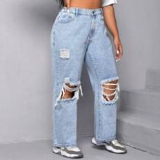 Shein Plus Ripped Jeans