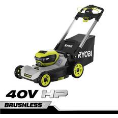 Ryobi Lawn Mowers Ryobi Brushless 21 Walk Behind Self-Propelled 2 Charger Battery Powered Mower