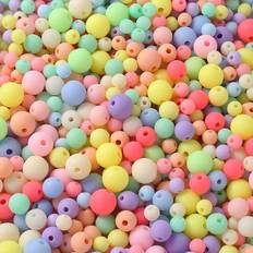 Shein 200pcs/set Fashion PMMA Bead DIY Jewelry Accessory For Women For DIY Jewelry Making