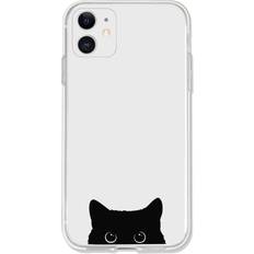 Shein Cartoon Cat Clear Phone Case