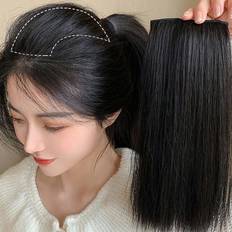 Black Clip-On Extensions Shein Clip In Short Synthetic Hair Extension