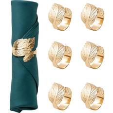 Gold Napkin Rings Shein 6pcs Napkin Minimalist Servettring