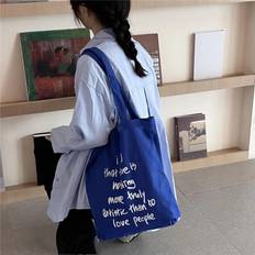 Barn Toteväskor Shein Letter Print Shopper Bag School Bag For Graduate, Teen Girls, Freshman, Sophomore, Junior & Senior In College, University & High School, Perfect For O
