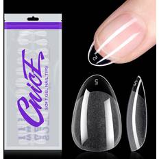 Shein 192pcs Short Almond Clear Fake Nail Kit