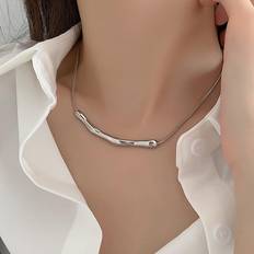 Smycken Shein geometric handmade irregular zinc alloy necklace