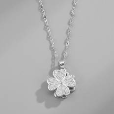 Smycken Shein Four Leaf Clover Charm Necklace