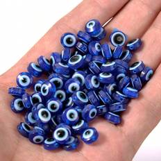 Shein 50pcs/set Fashionable Evil Eye Design DIY Bead For Women For DIY Jewelry Making