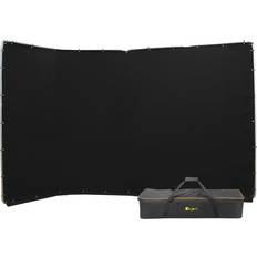 Fonds Photo Ikan 13.1x7.8' Portable Panoramic Backdrop, Black