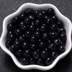 Black DIY Shein Fashionable 8mm DIY Bead 100pcs