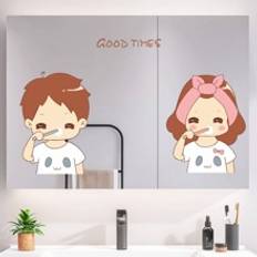 Shein 1pc Cartoon Graphic Wall Sticker, Modern PVC Decal For