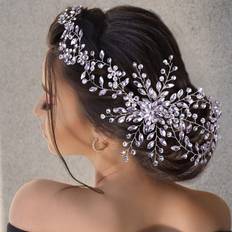 Shein Rhinestone Flower Bridal Hair Band