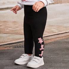 Shein Baby Girl Bear Print Pants