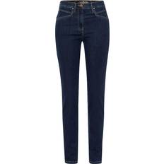 Luca Soft Tencel Denim Byxor - Mörkblå