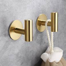 Gold Towel Hooks Shein Waterproof Stainless Steel Adhesive Hook