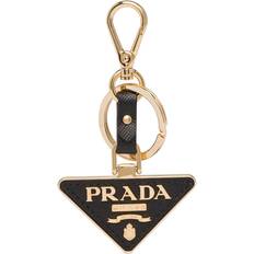 Prada Tegnebøger & Nøgleringe Prada Black Logo Triangle Key Case