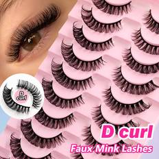 Shein Asiteo Russian Strip Lashes 15mm Fluffy Faux Mink