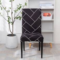 Shein 1pc Geometric Stolsöverdrag Svart