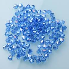 Shein 120pcs/pack 0.4mm Glass Faceted Beads For Diy Jewelry Making