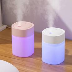 1pc Led Light Cup-shaped Air Humidifier, Desktop/home/car 7-color Light Aromatherapy Humidifier, Air Purifier