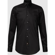HUGO BOSS Herr Skjortor HUGO BOSS Hank Slim Fit Shirt - Black