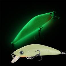 Fiskeutrustning Shein 1pc Fishing Lures Luminous Minnow for Night Fishing Glow in The Dark Artificial Hard Baits with Treble Hook for Bass Trout Catfish Saltwater Freshwate