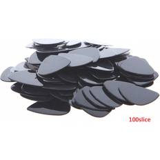 Guitar picks Shein 100pcs/pack 0.71mm Pure Black Abs Guitar Picks For Acoustic And Electric Guitar Lovers