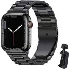 Shein Men Simple Watch Band Black Metal Watch Strap Compatible With Apple Watch Band Series 10 Series 9 8 Se Ultra 7 6 5 4 3 2 1