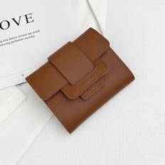 Plånböcker & Nyckelhållare Shein Textured Stitch Detail Tri-Fold Wallet Pocket Wallet Small Purse Trifold Slim