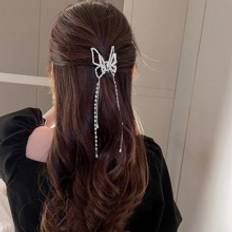 Shein Women Faux Pearl Rhinestone Hair Claw