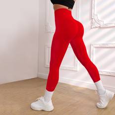 Shein Yoga Leggings Seamless High Stretch Tummy Control Wide Waistband Sports Tights