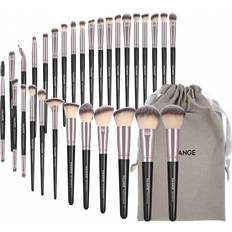 Makeup 30pcs Professional Makeup Brush Set With Velour Pouch, Soft Bristles, Including Blush Brush, Foundation Brush, Eye Shadow Brush, Eyebrow Brush, Lip Br