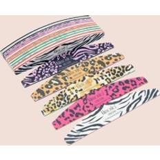 Shein Leopard Print Acrylic Nail File Set - Mix Grit