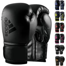 Kampfsporthandschuhe Adidas Hybrid Boxhandschuhe schwarz