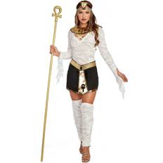 Sexy Mummy Dearest Costume Black Orange White M