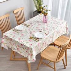 Hemtextil Shein 1pc Flower Print Tablecloth, Modern Bordsduk Rosa