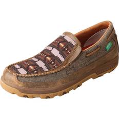 Men - Multicolored Loafers Twisted X Mens Slip-On Driving Mocs with CellStretch