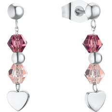 Princess Lillifee Heart Made Earrings - Silver/Pink/Purple