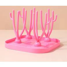 Pink Baby Bottle Accessories Shein Baby Bottle Drying Rack With Tray