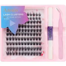 Shein Cluster Lashes 120 Individual Lashes Clusters Eyelash Extensions DIY Wispy Fluffy Lash Extension Kit with Applicator and Lash Bond and Seal False Eyel