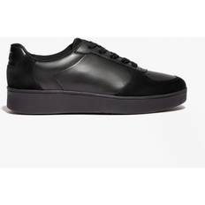 Fitflop rally trainers Fitflop Rally Leather Suede Panel Sneakers - Black